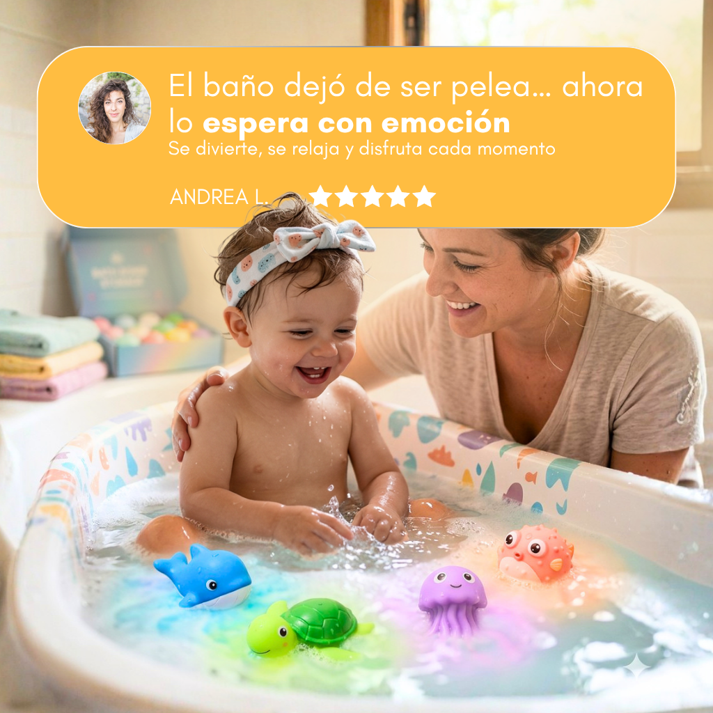 Bombas de baño para niños con juguete marino sorpresa en su interior